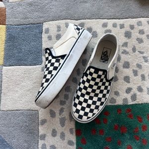Platform Checkered Vans